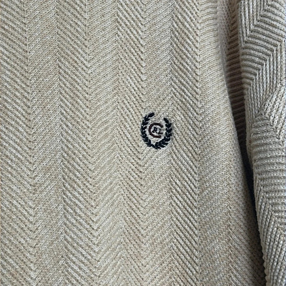 Chaps Ralph Lauren Tan Cream Men’s Long Sleeve Pullover Sweater Size Large - Picture 5 of 9
